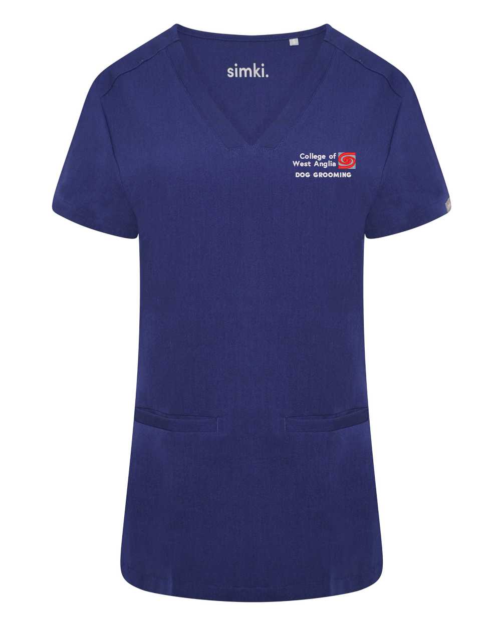 CWA Ari Scrub Top Dog Grooming Navy