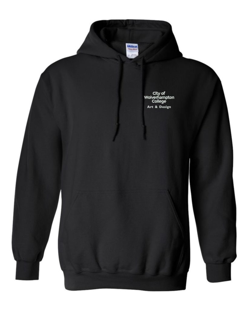 WolvColl 18500 Art & Design Black Hoodie LA Clothing Solutions
