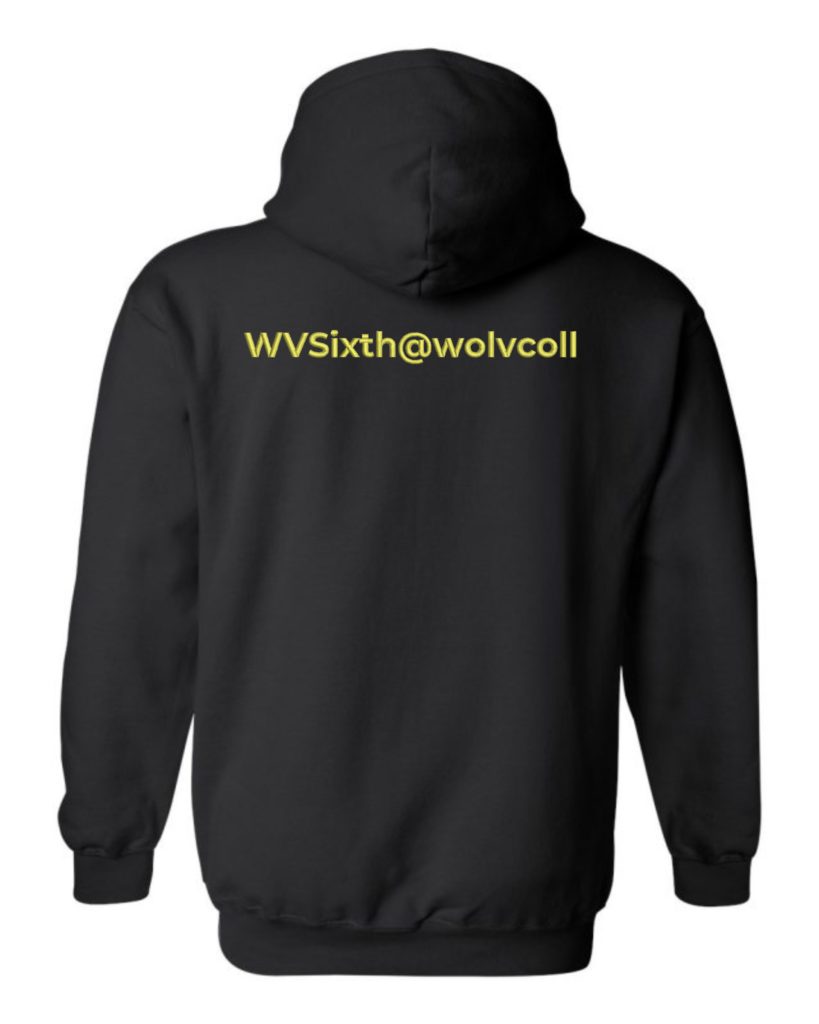 WolvColl WvSixth Black Hoodie (18500) LA Clothing Solutions