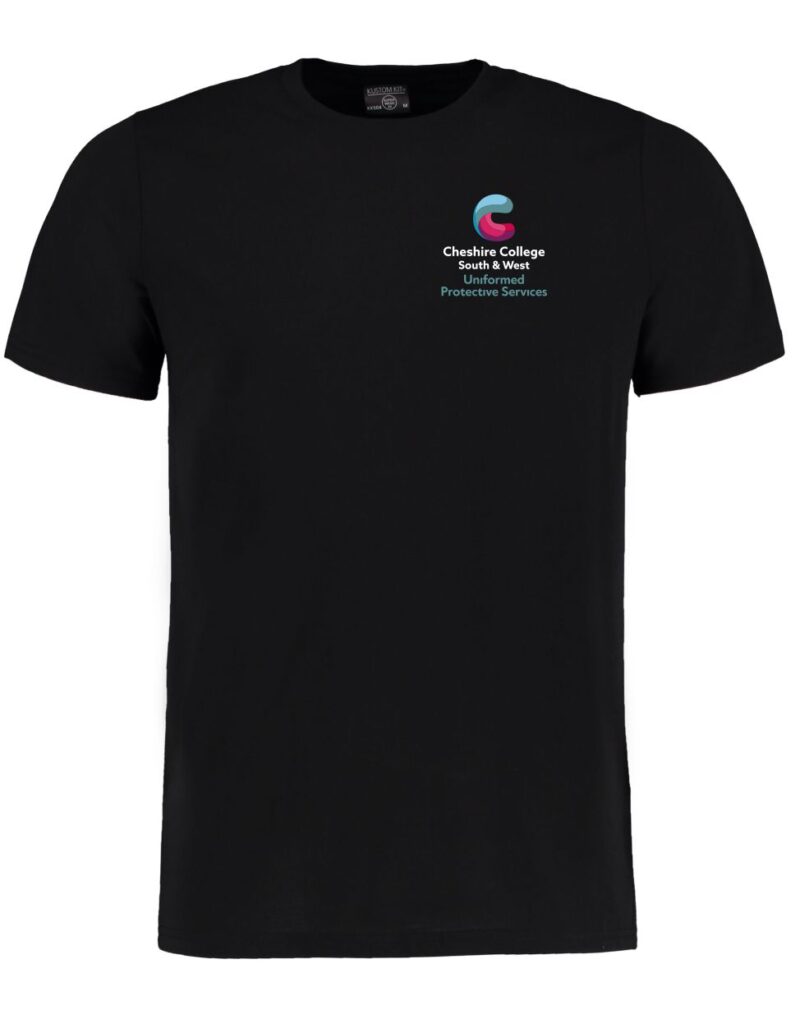KK504 NON WICKING T-shirt Black C/W CCSW ups