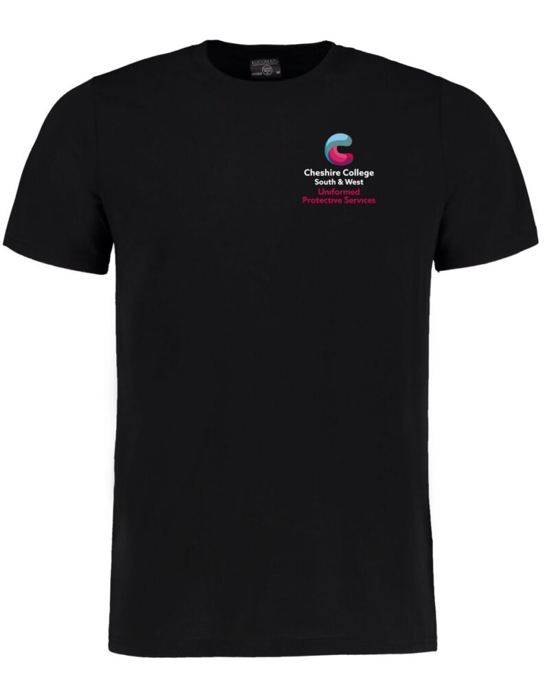 KK504 NON WICKING T-shirt Black C/W CCSW ups