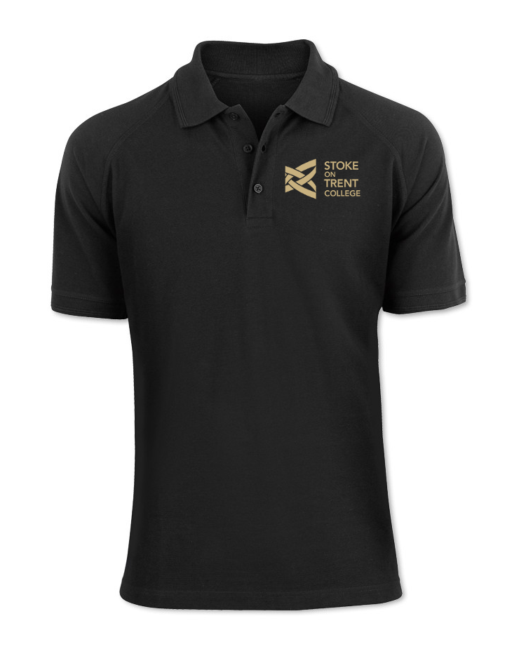 Stoke Black Polo Shirt (AA12) - LA Clothing Solutions