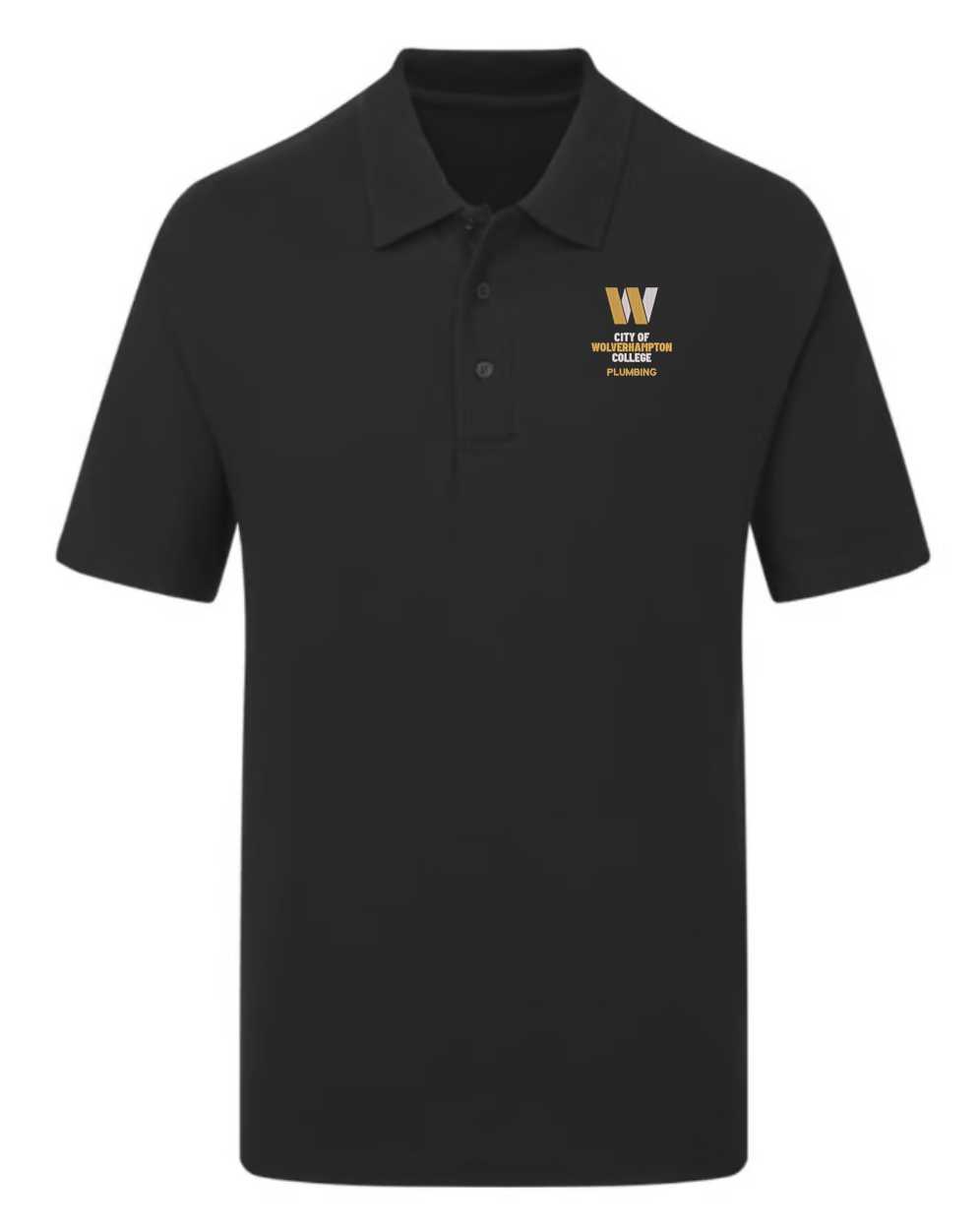 WolvColl UCC003 Plumbing Black Polo