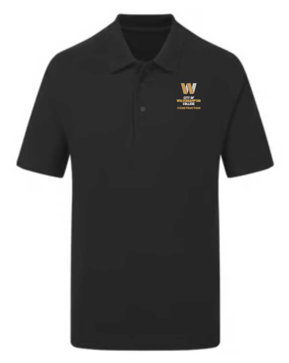 WolvColl UCC003 Construction Black Polo