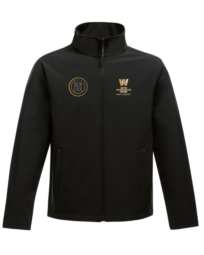 TRA628 Mens S/Shell Black C/W Wolv Hair Staff