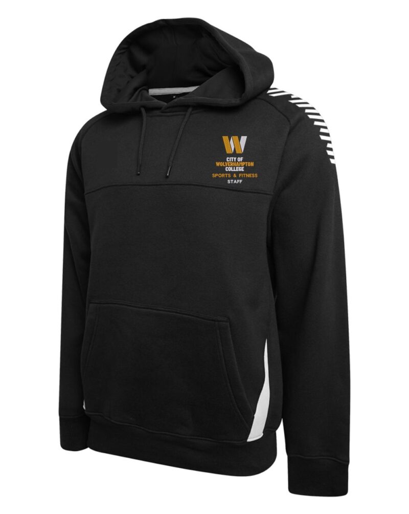 WHITE TRIM Wolv Sport Staff DU367 Hoody Blk/Wht