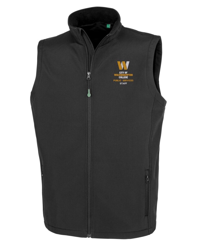 Wolv Public Staff R902M Softshell Bodywarmer Black