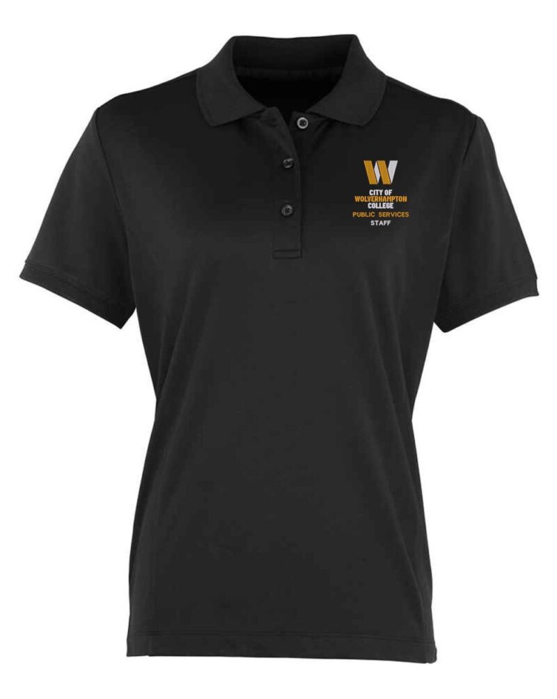 Wolvcoll Public Staff Wms PR616 Polo Black