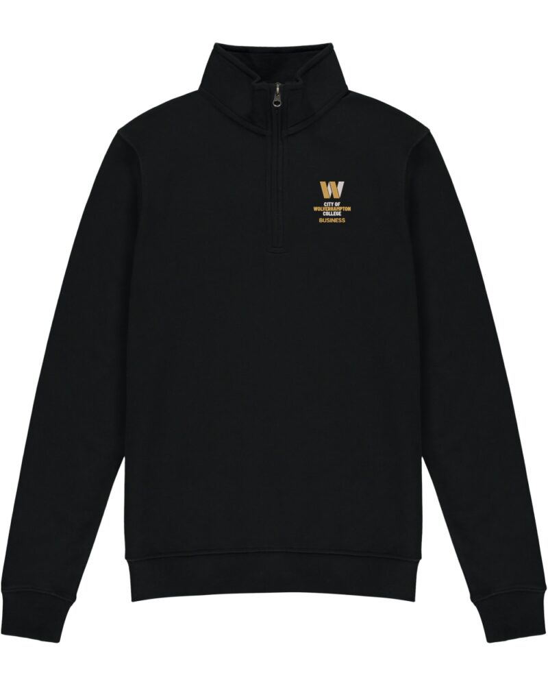 WolvColl KK335 1/4 Zip Sweat Business Black