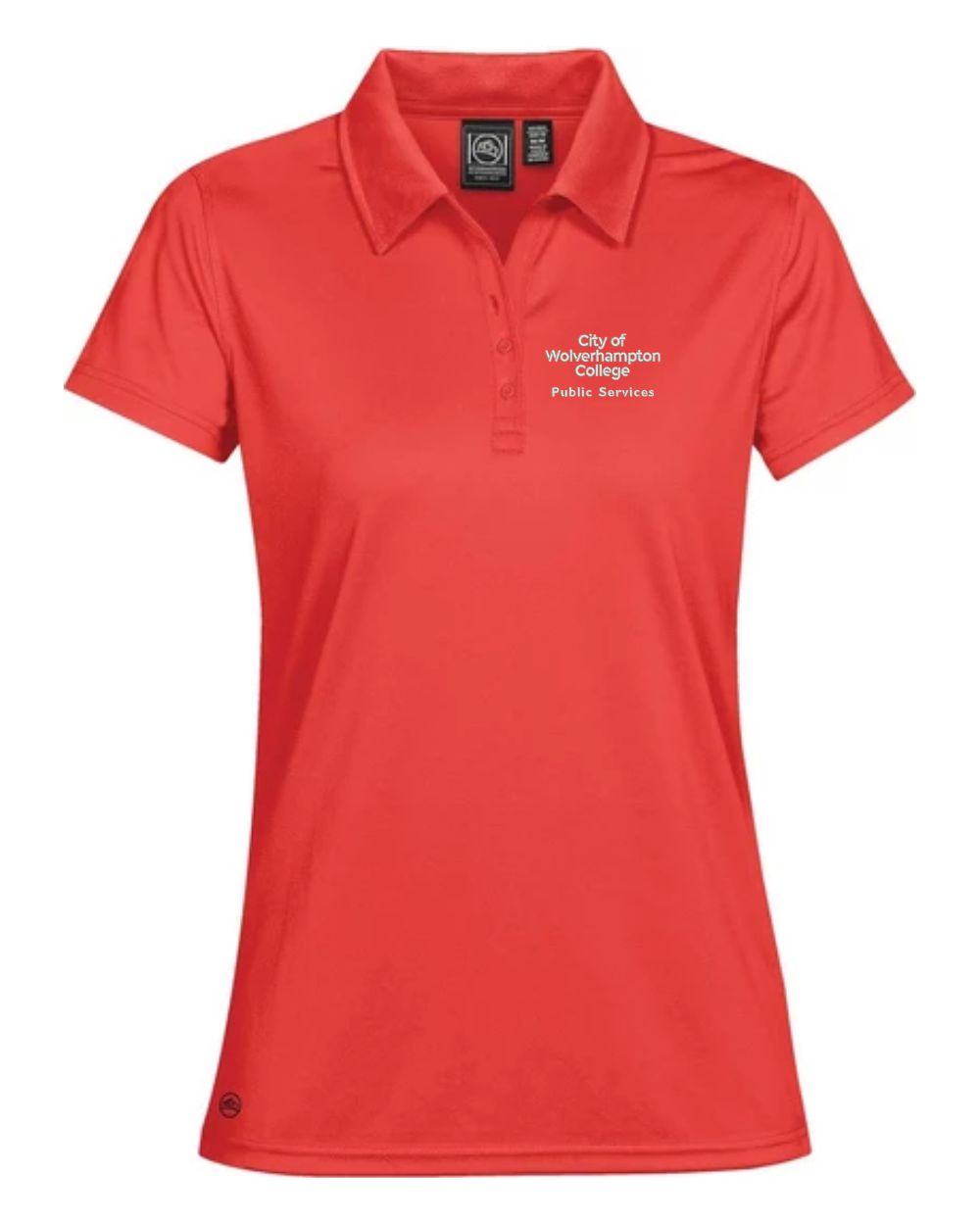 Wolvcoll PG-1W Women's Credit Red Polo - LA Clothing Solutions