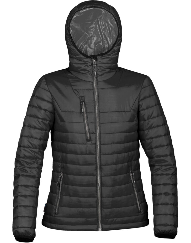 Stormtech Women's Gravity Thermal Jacket Black and Charcoal