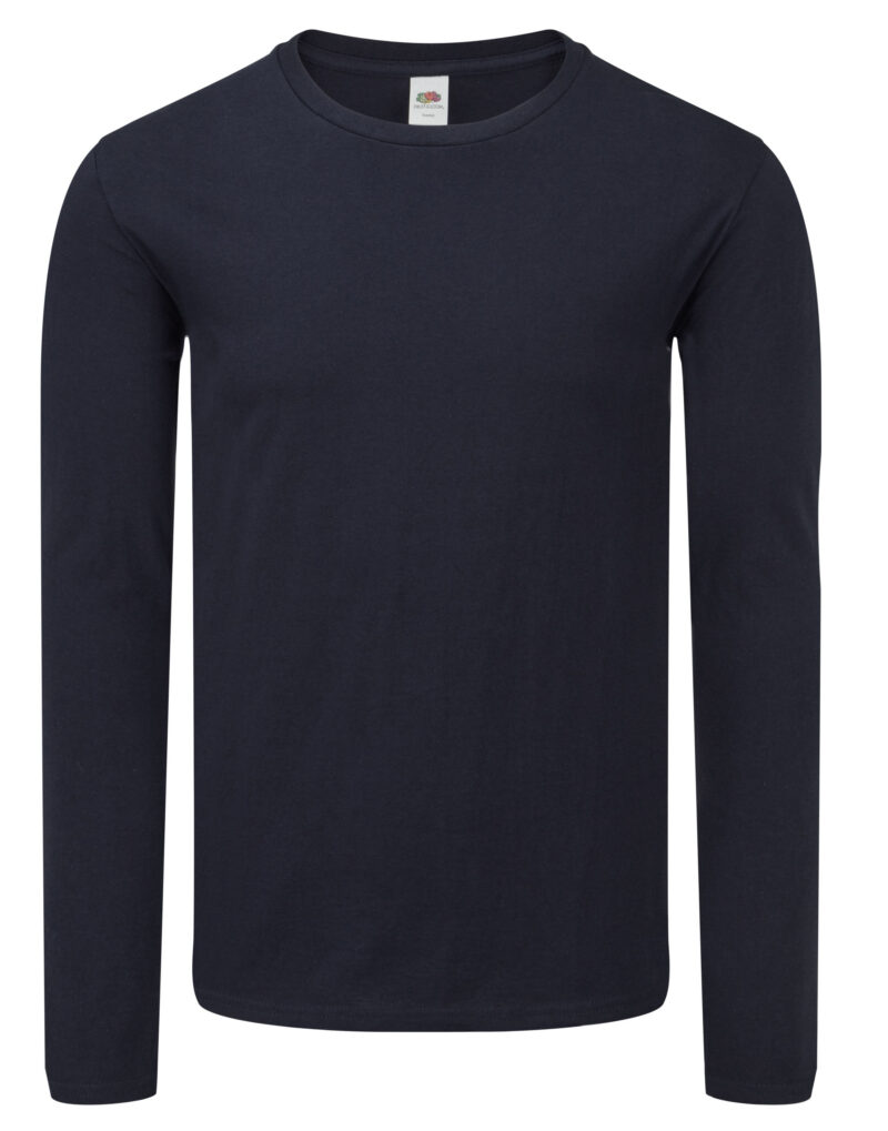Fruit Of The Loom Iconic 150 Classic Long Sleeve T Deep Navy