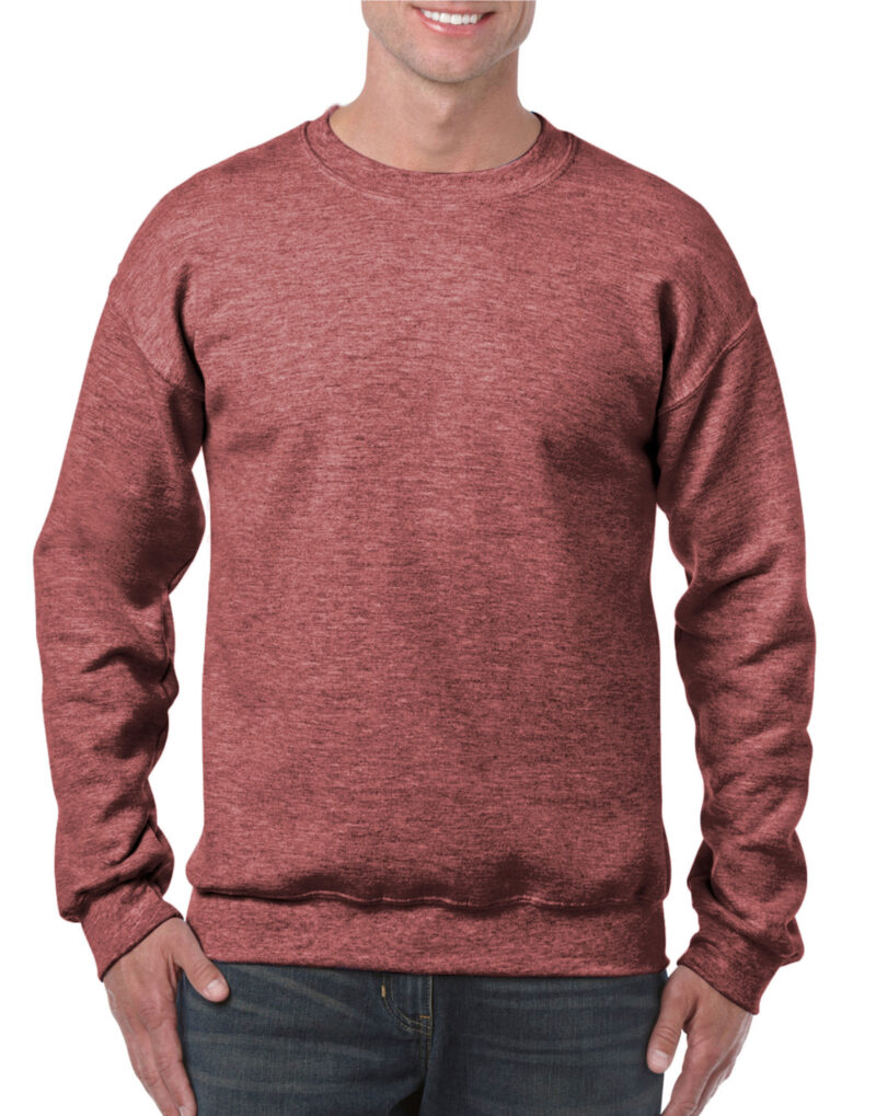 Gildan Heavy Blend™ Adult Crewneck Sweatshirt Heather Sport Dark Maroon