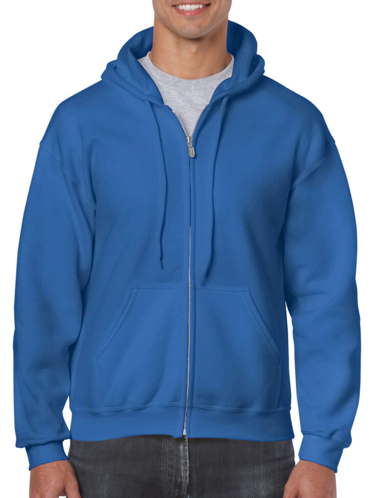 Gildan Heavy Blend™ Adult Full Zip Hooded Sweatshirt Royal