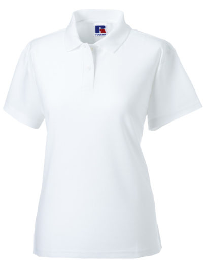 Russell Ladies' Classic Polycotton Polo White