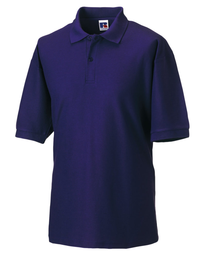 Russell Men's Classic Polycotton Polo Purple