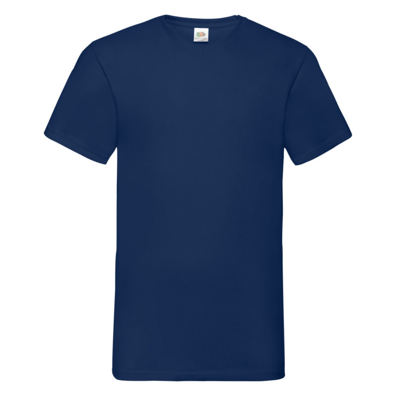 Fruit Of The Loom Men's Valueweight V-Neck T-Shirt Navy Blue
