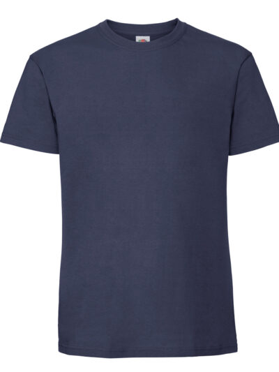 Fruit Of The Loom Men's Ring Spun Premium T-Shirt Navy Blue