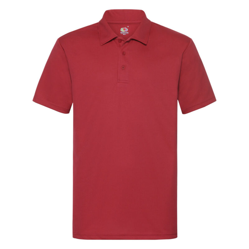 Fruit Of The Loom Men's Performance Polo Red