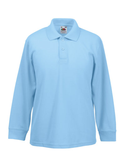 Childrens Long Sleeve 65/35 Pique Polo