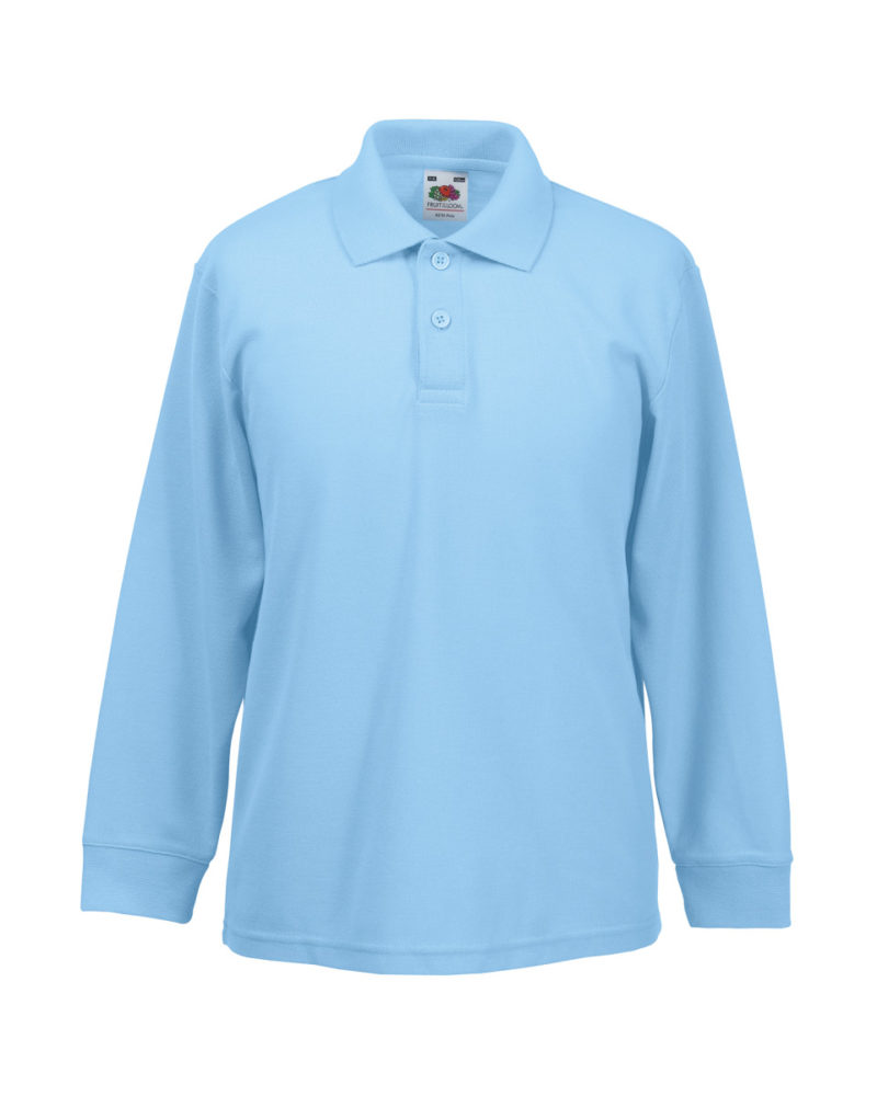 Childrens Long Sleeve 65/35 Pique Polo