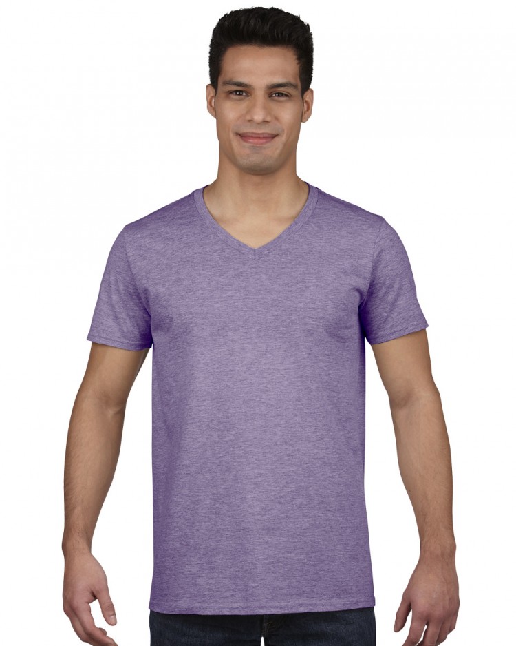 Gildan Mens Soft Style V-Neck T-Shirt (64V00) - LA Clothing Solutions