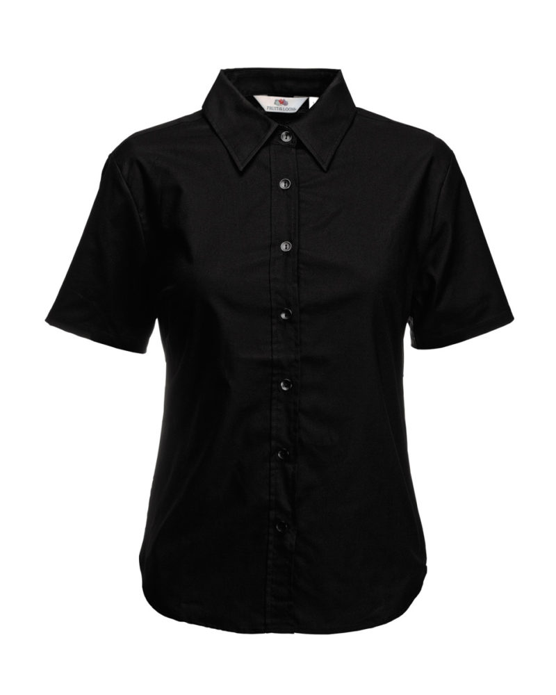 Lady-Fit Short Sleeve Oxford Shirt