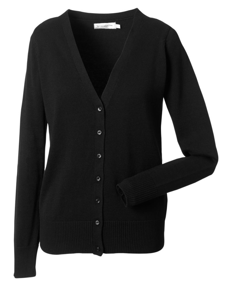 Russell Collection Ladies'  V-Neck Knitted Cardigan (715F)