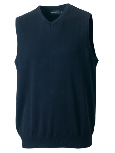 Russell Collection V-Neck Sleeveless Knitted Pullover (716M)