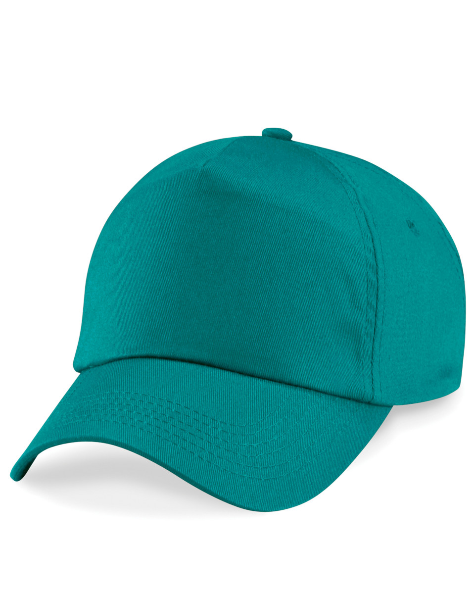 Beechfield Berretto 5 Pannelli In Cotone Con Chiusura In Velcro - B010.Kel, Nero, Taglia Unica