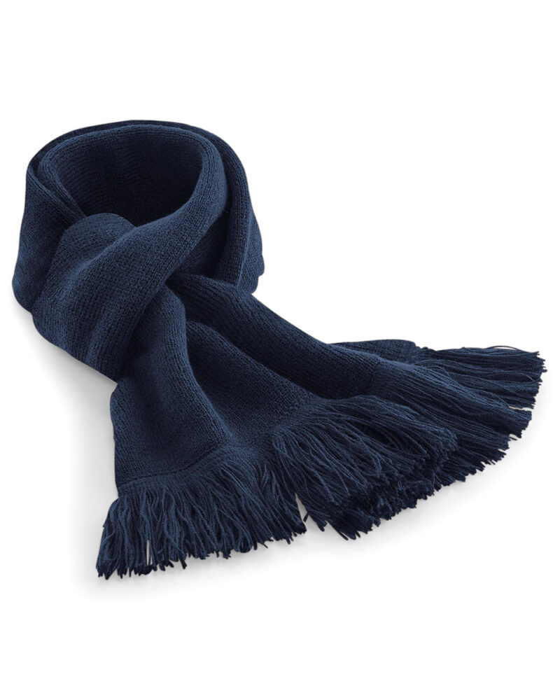 Beechfield Classic Knitted Scarf French Navy