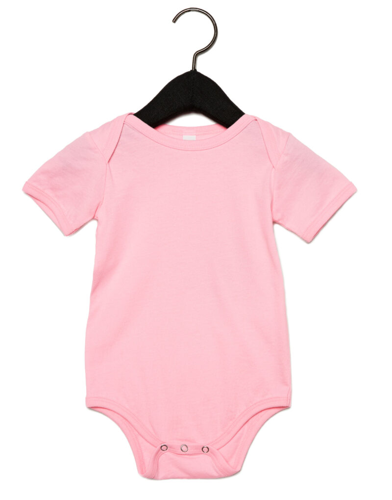 Bella Baby Jersey Short Sleeve Onesie Pink