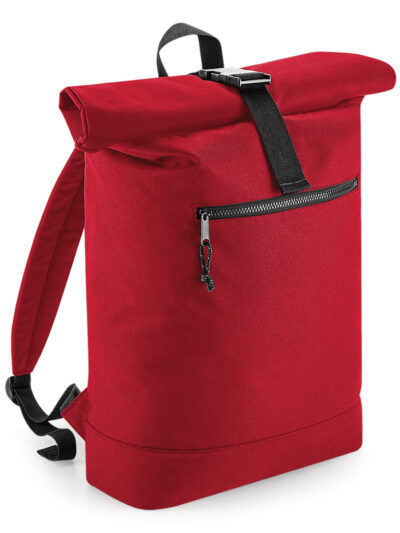 Bagbase Recycled Roll-Top Backpack Classic Red