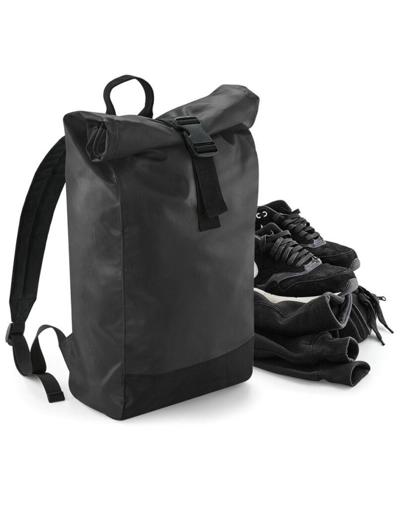 Bagbase Tarp Roll-Top Backpack Black