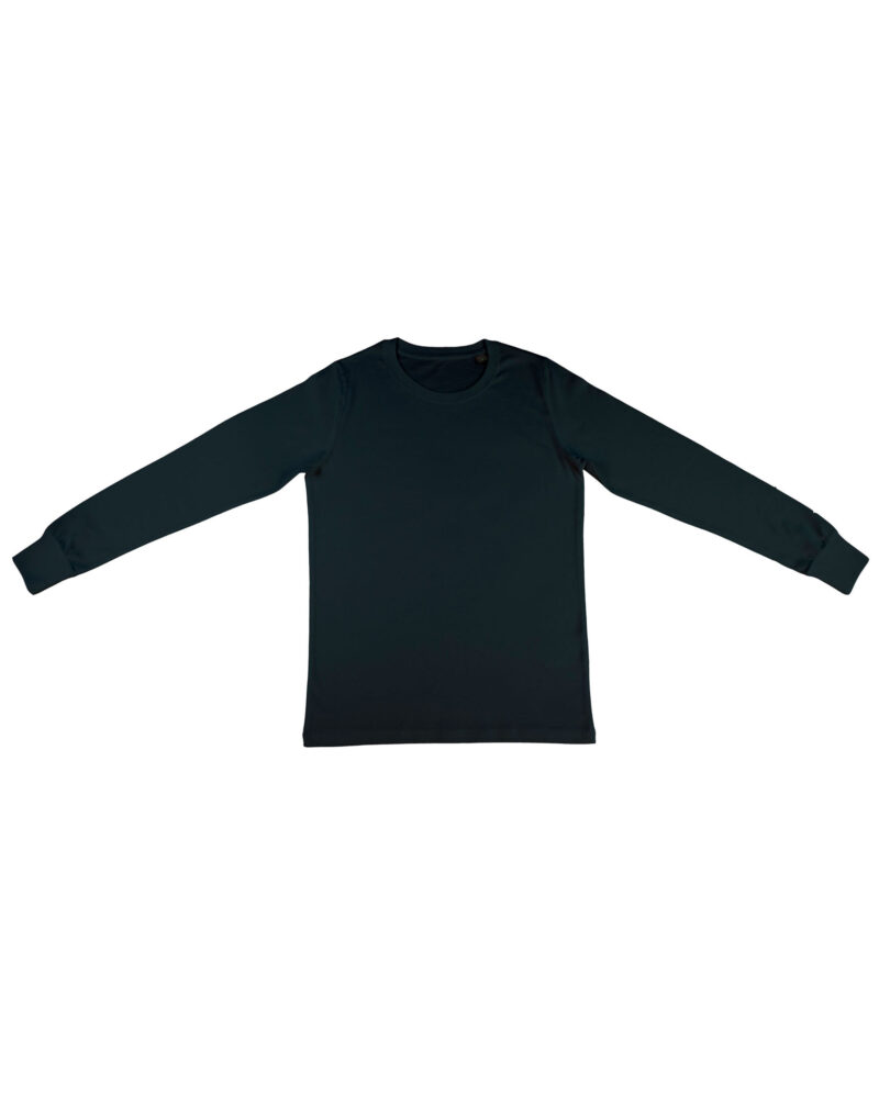 Nakedshirt Men's 'Jim' Organic Long Sleeve T-Shirt Black
