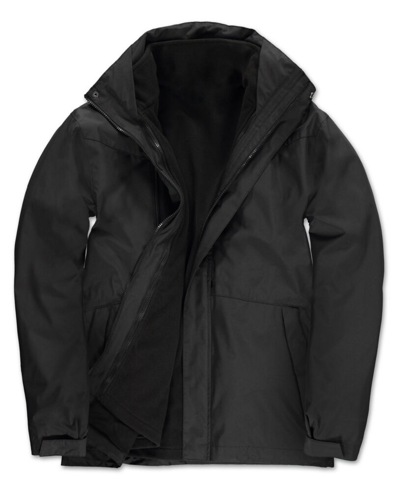 B&C Men's Corporate 3-in-1 Jacket Black