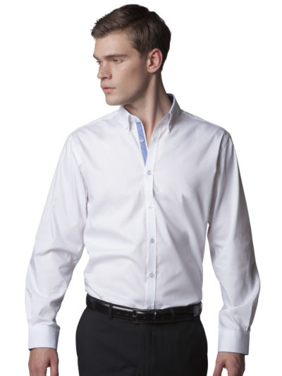Kustom Kit Contrast Premium Oxford Shirt
