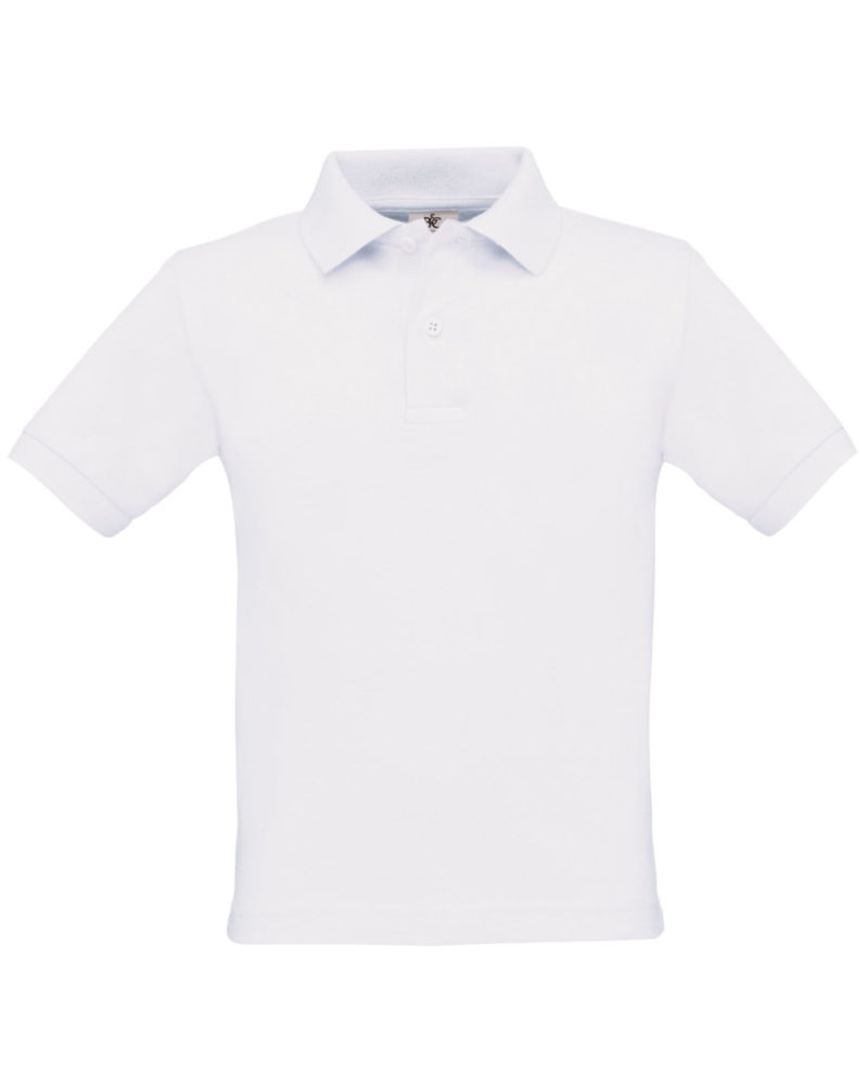 B&C Kid's Safran Polo Shirt White