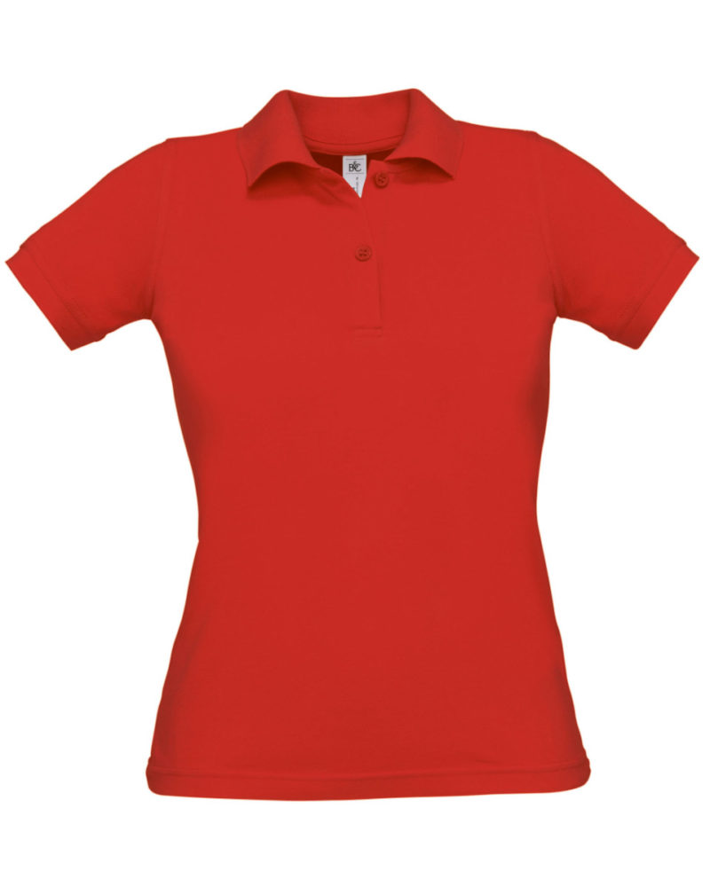 B&C Women's Safran Pure Polo Shirt Red