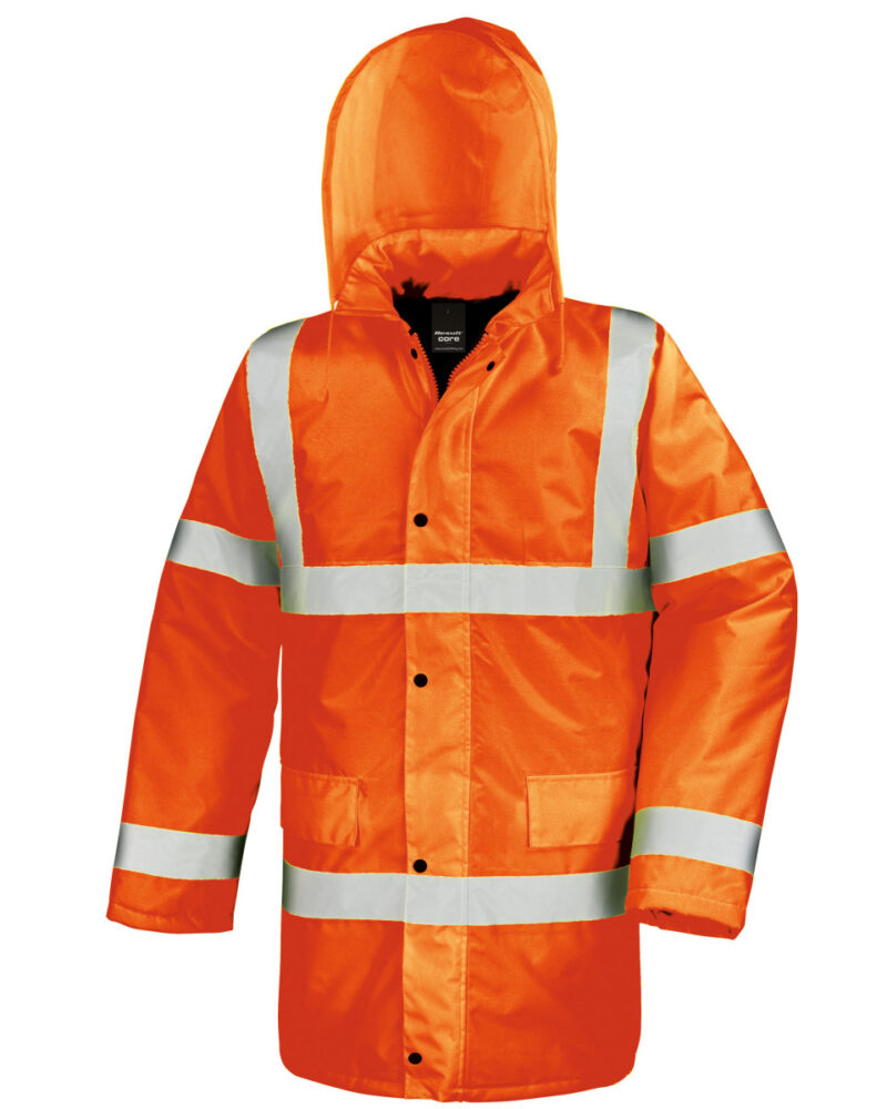 Result Safeguard Motorway Jacket Hi Vis Orange