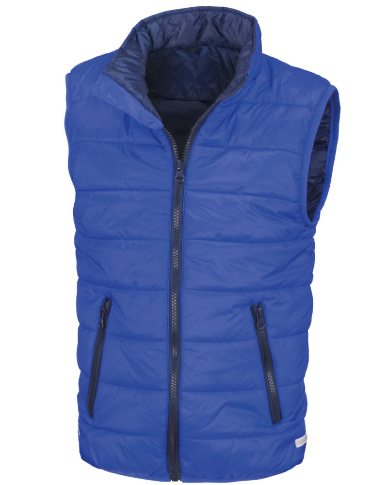 Result Core Child's Padded Bodywarmer Royal and Navy
