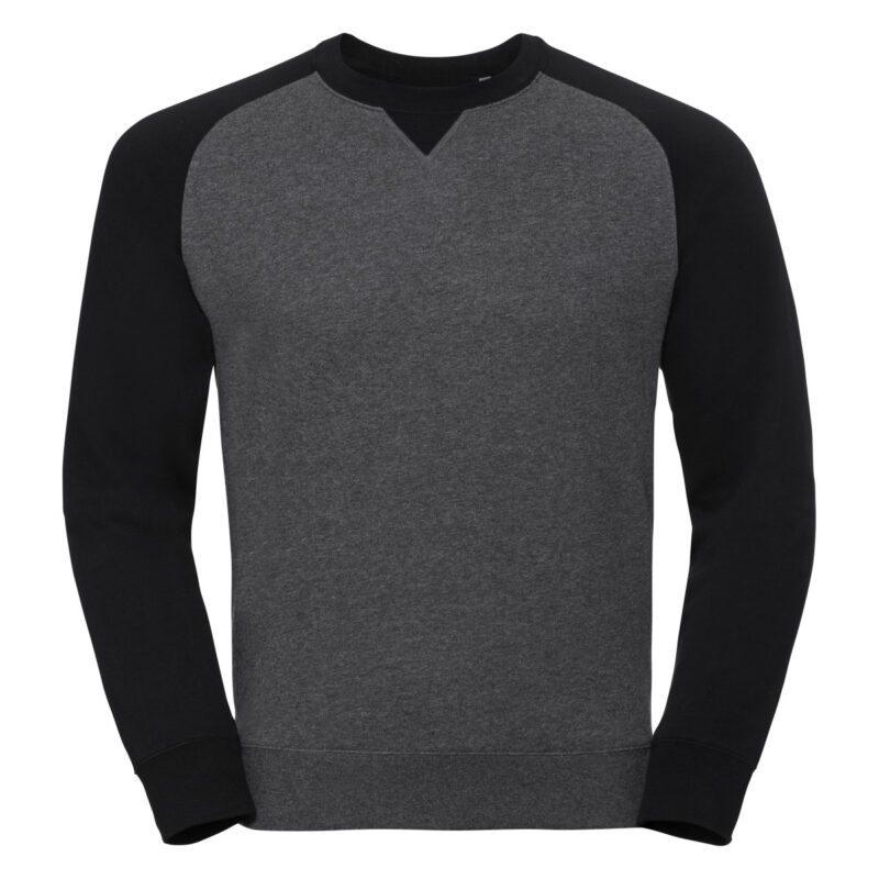 Russell Authentic Baseball Sweat Carbon Melange and Black