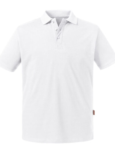Russell Pure Organic Men's Polo White
