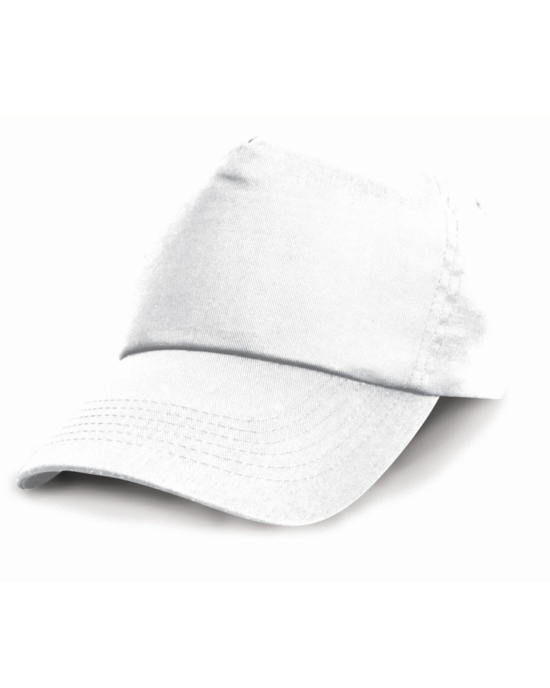 Result Headwear Cotton Cap White
