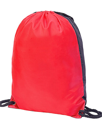 Shugon Stafford Contrast Drawstring Bag Red and Black