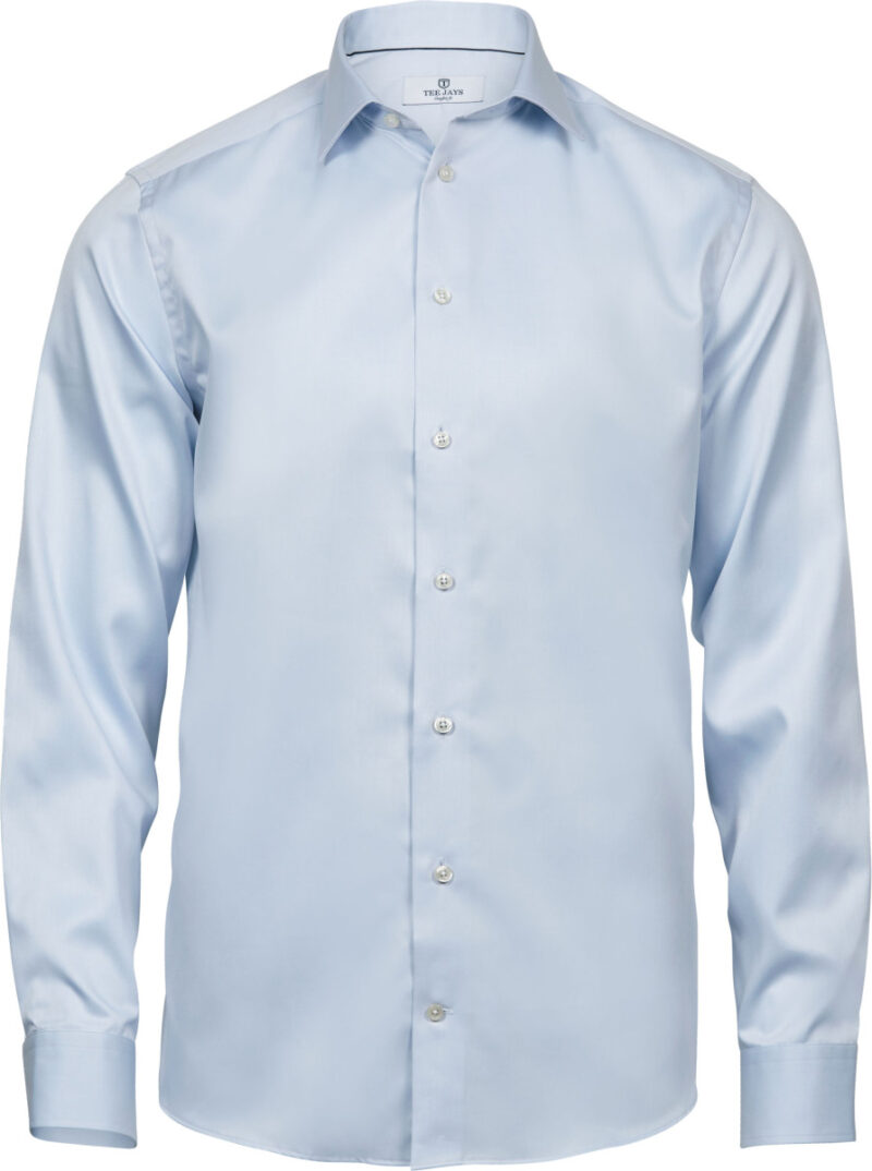 Tee Jays Men's Luxury Shirt Comfort Fit Light Blue