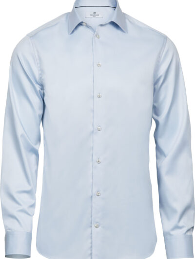 Tee Jays Men's Luxury Slim Fit Shirt Light Blue