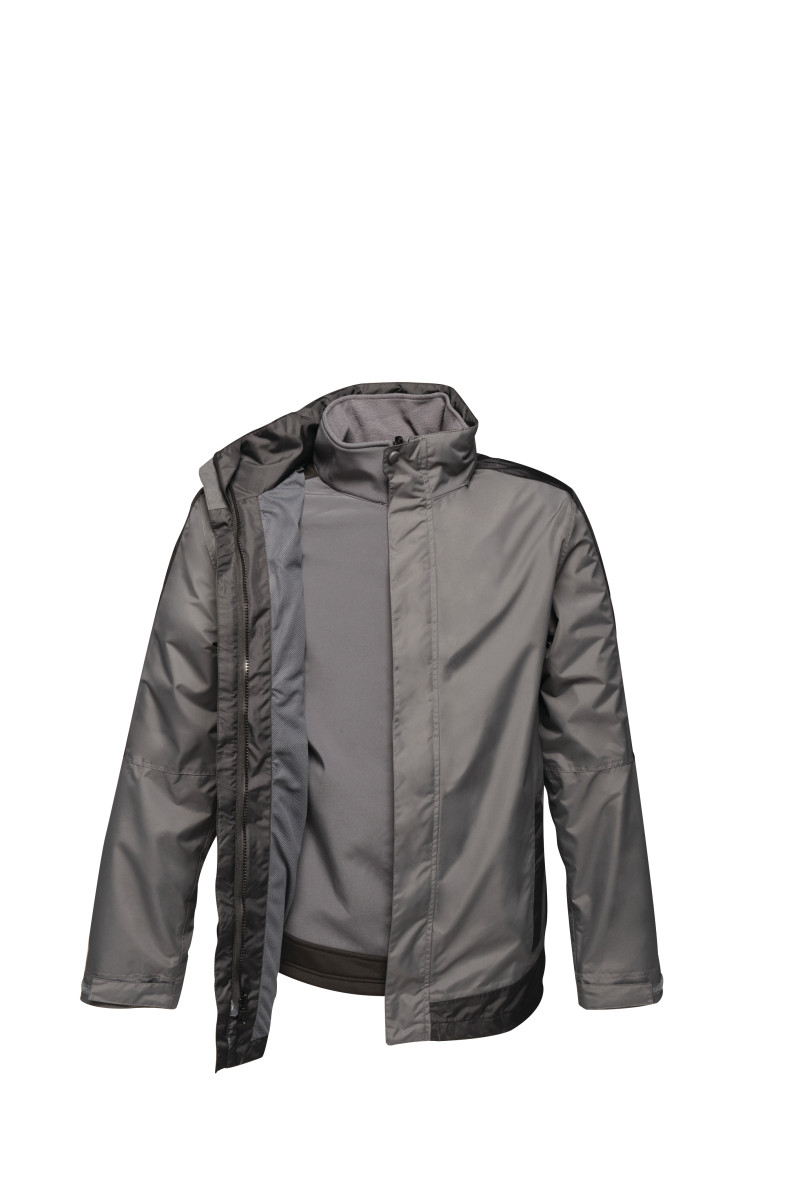 Regatta Contrast 3-in-1 Softshell Inner Jacket Seal Grey and Black