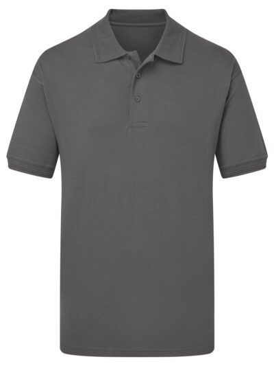 Ultimate Clothing Company 50/50 Heavyweight Piqué Polo Charcoal