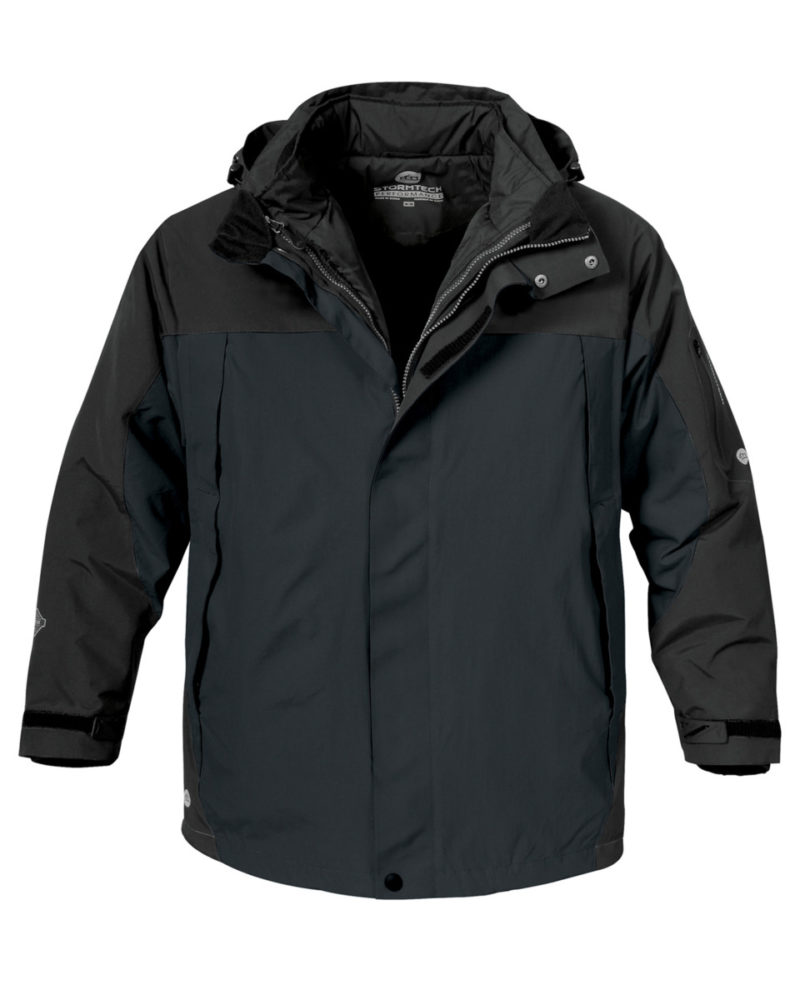 Stormtech Men's Fusion 5-in-1 System Jacket Black and Black